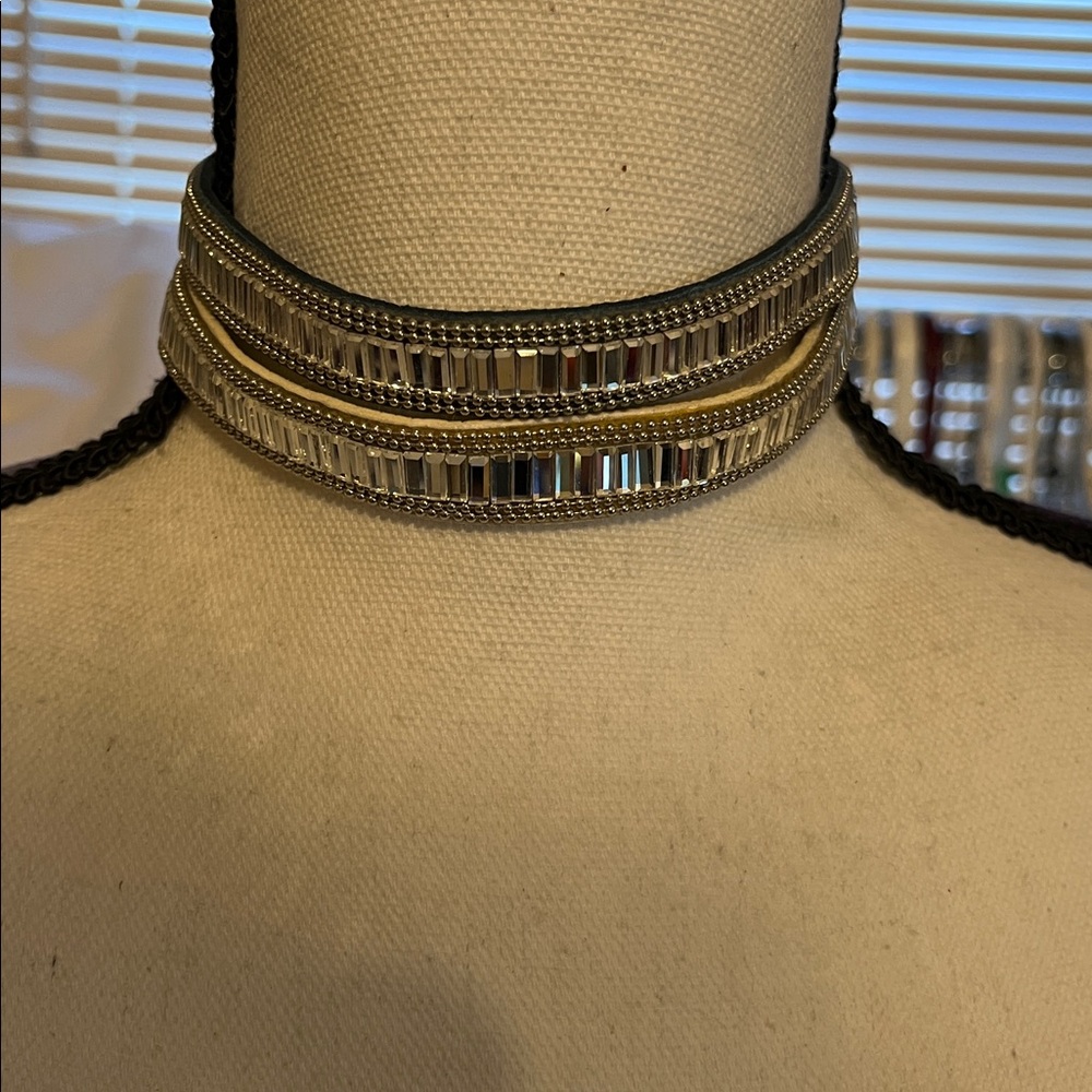 Beautiful boho rhinestone chokers, set of 2 - Picture 1 of 11